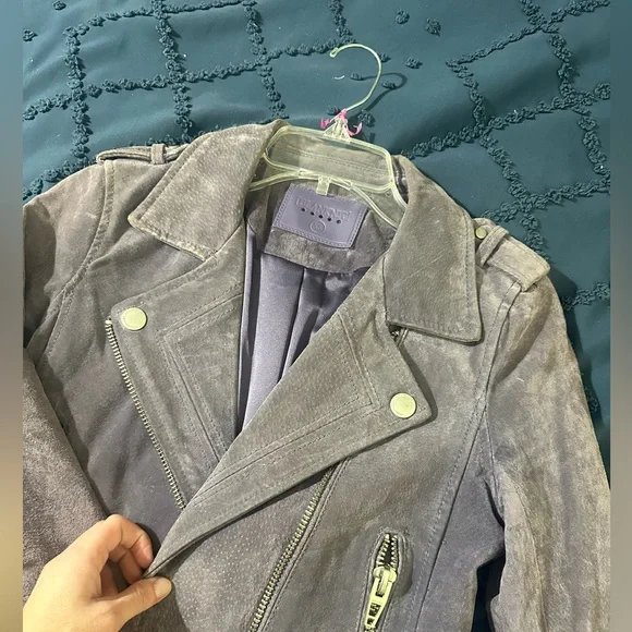 Blank NYC Purple Suede Twilight jacket - Picture 6 of 12